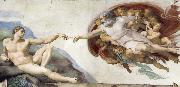 Michelangelo Buonarroti The Creation of Adam Spain oil painting artist